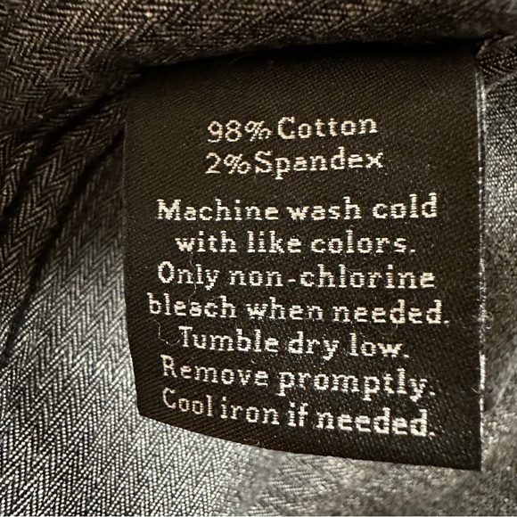 Rock & Republic stretch denim chambray roll sleeve shirt with zippers Size M - Picture 11 of 11